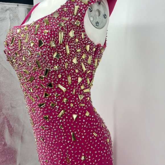 Vintage Gorgeous Formal Event Maxi Gown Pink 0 - Picture 2 of 14